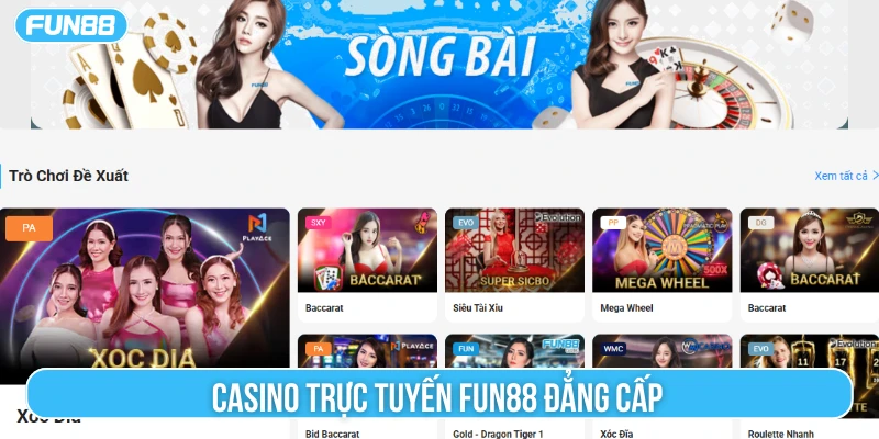 Danh mục casino tại sàn giải trí được yêu thích hàng đầu