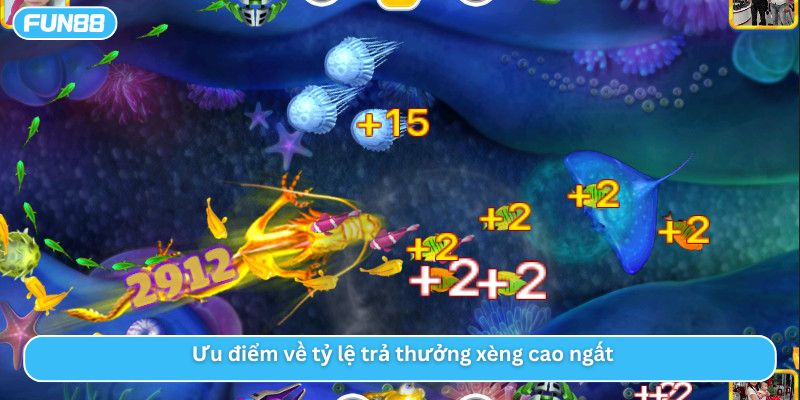 Ưu điểm về tỷ lệ trả thưởng xèng cao ngất 